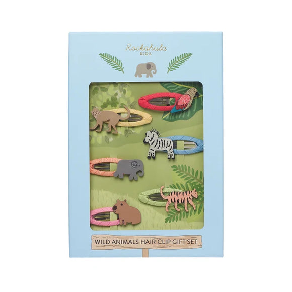 Wild Animals Hair Clip Gift Set