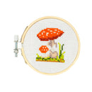 Mushroom Mini Cross Stitch Embroidery Kit-1