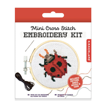 Ladybug Mini Cross Stitch Embroidery Kit - 0