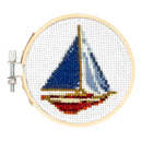 Sailboat Mini Cross Stitch Embroidery Kit-1