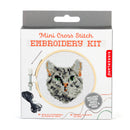 Tabby Cat Mini Cross Stitch Embroidery Kit-3