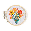 Flowers Mini Cross Stitch Embroidery Kit-1