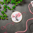 Cherry Blossom Mini Cross Embroidery Kit-3