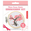 Cherry Blossom Mini Cross Embroidery Kit-1