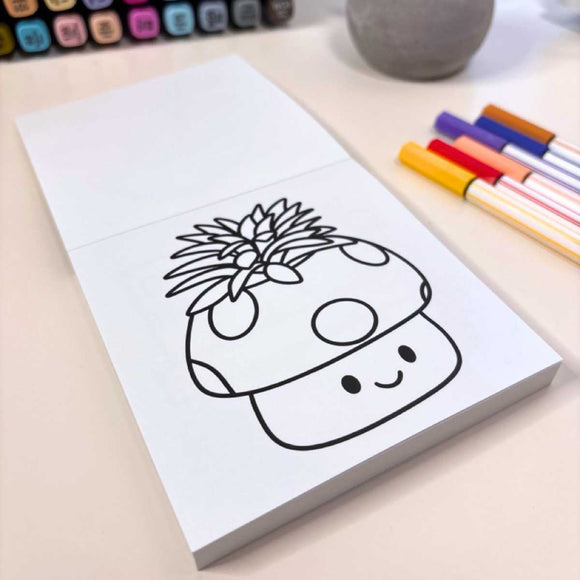 Mini Coloring Book – Garden Therapy