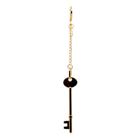 Gold Key on Chain Charm
