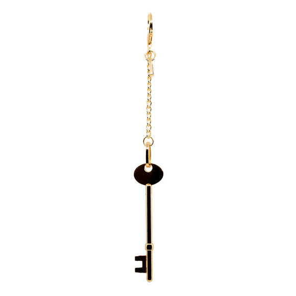 Gold Key on Chain Charm