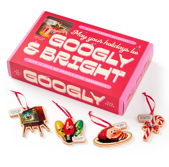 Googly & Bright Holiday Ornament Countdown Calendar