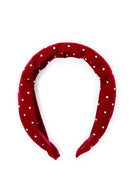 Sparkle Red Velvet Headband-1