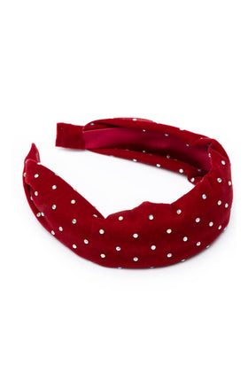 Sparkle Red Velvet Headband - 0