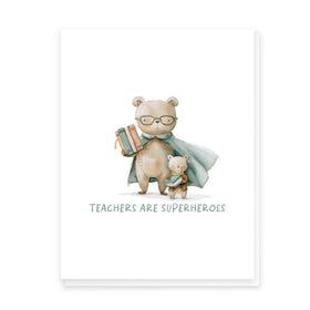 Superhero Teacher Card