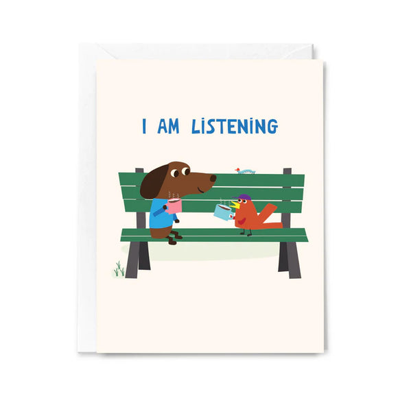 I Am Listening Card with Stanley