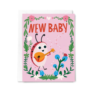 New Baby Ladybug Card