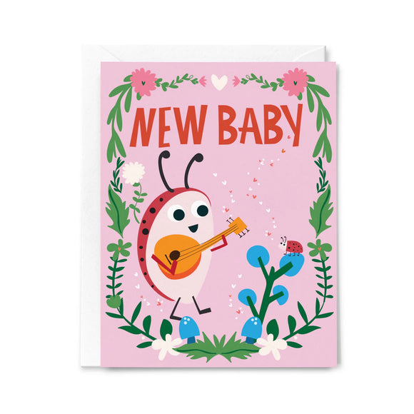 New Baby Ladybug Card