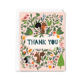 Thank You Woodland Animals Card