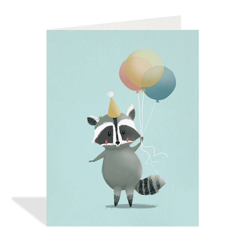 Birthday Raccoon Card