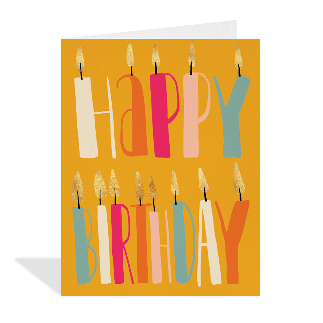 Happy Birthday Candles Card