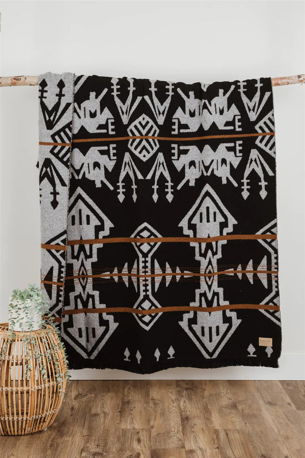 Mini Tipi Reversible Blanket (Indigenous Designed) - various patterns