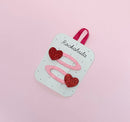 Love Heart Glitter Clips-2