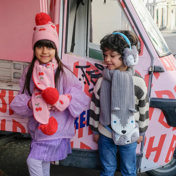Cheerful Cherry Knitted Hat