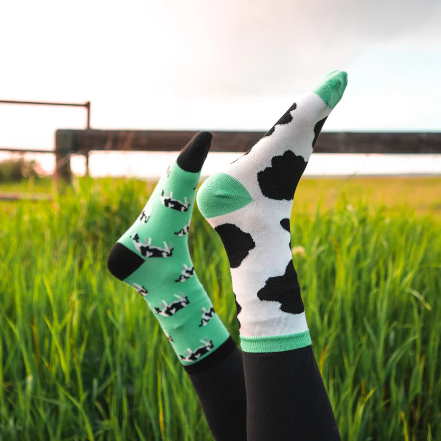 Women's Cow Spot Socks - 0