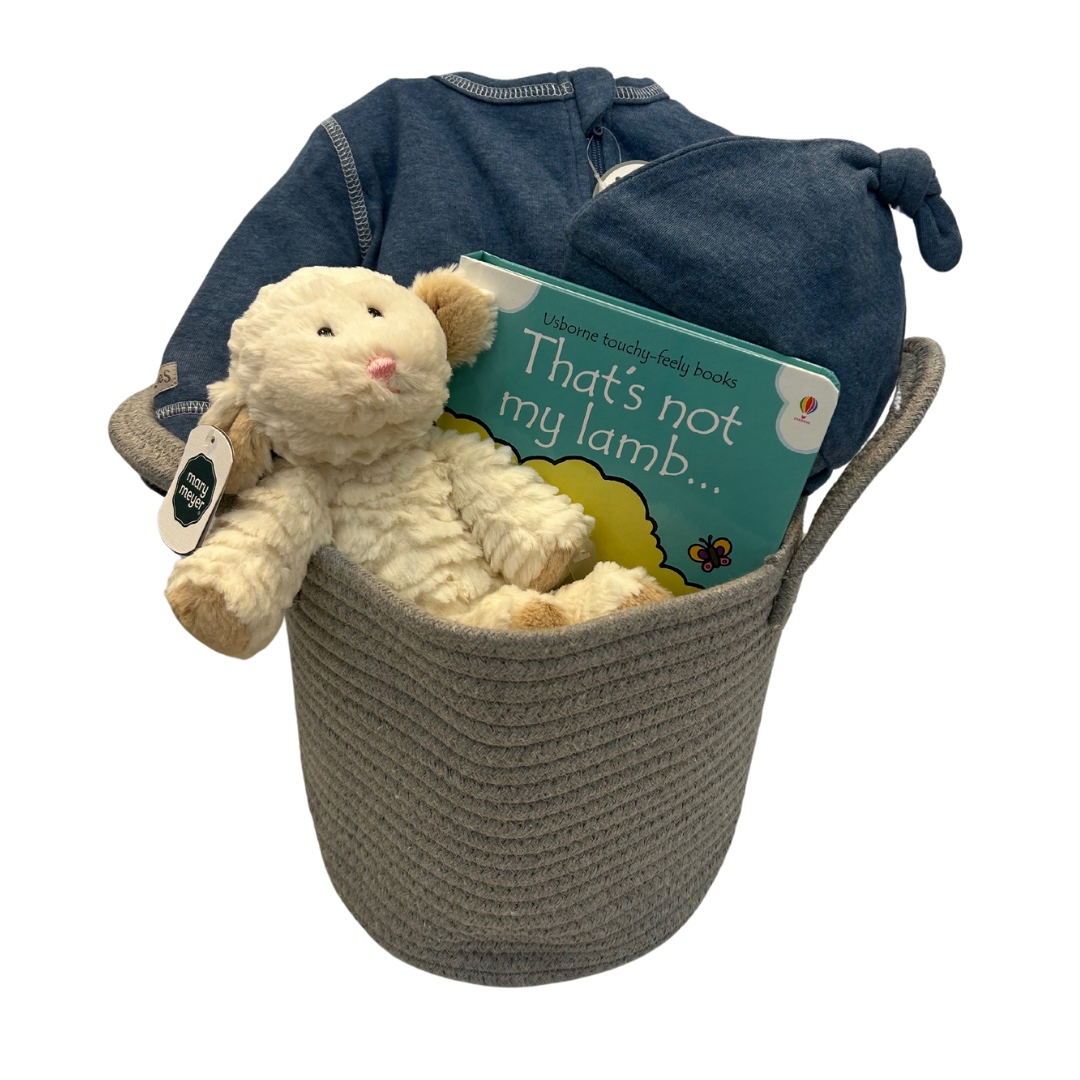 That's Not My Lamb | New Baby Boy Gift Basket