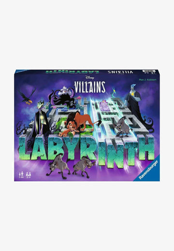 Disney Villains Labyrinth - Disney Villains Labyrinth board game box with colorful villain characters, unique handmade Canadian gift.