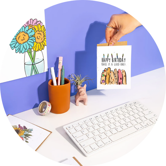 Mom + Bee Greeting Card (SowSweet)