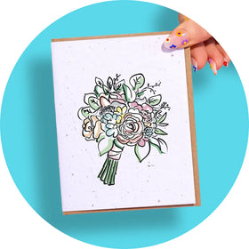Fresh Bouquet Greeting Card (SowSweet)