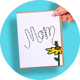 Mom + Bee Greeting Card (SowSweet)