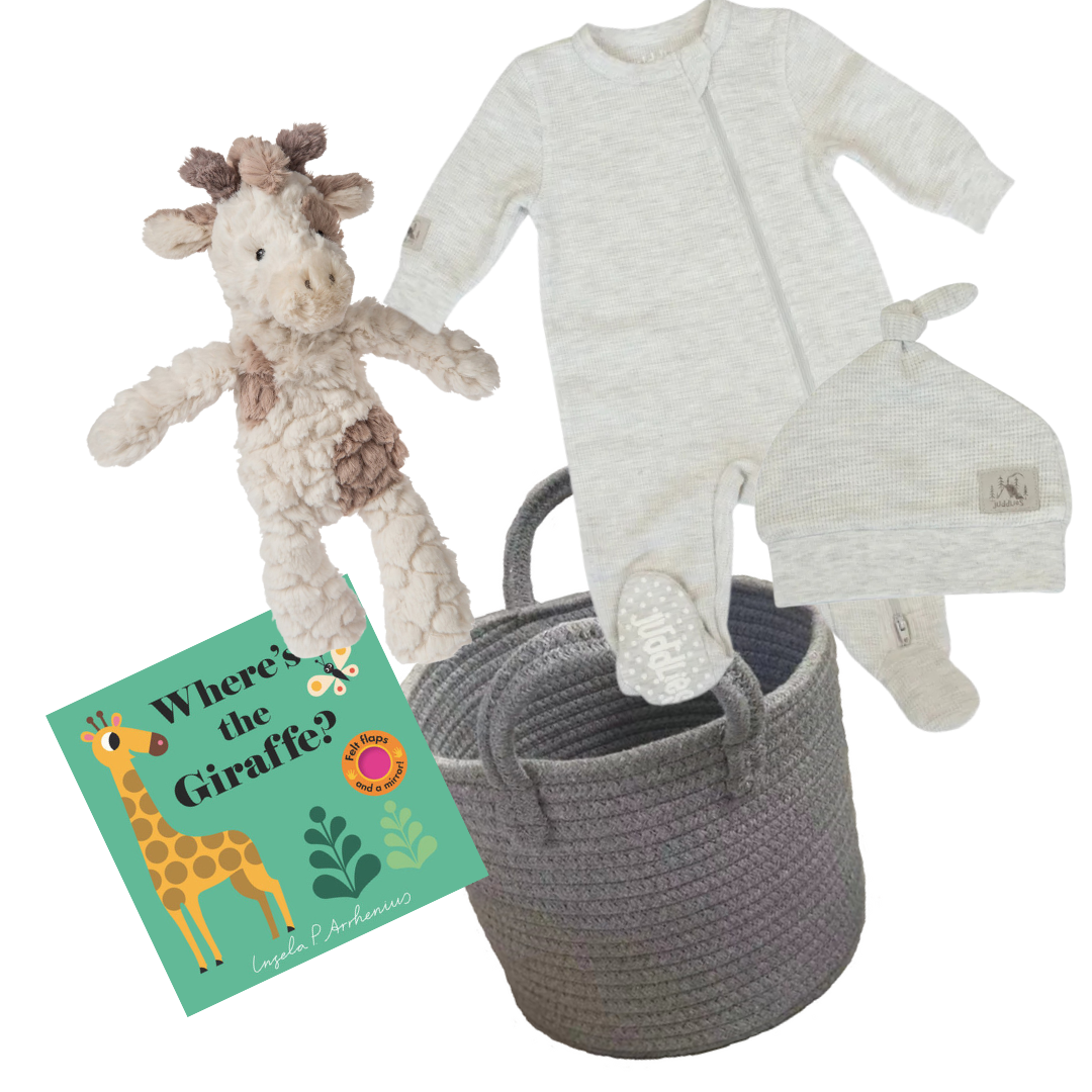 New Baby Gift Basket - neutral