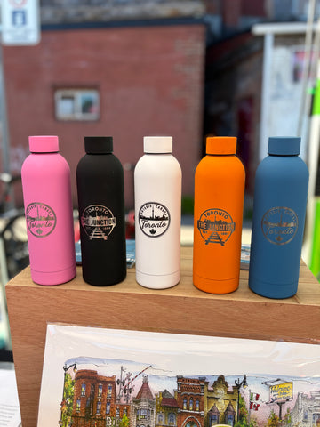 Toronto and Junction - Engraved Soft Touch Thermal Water Bottle
