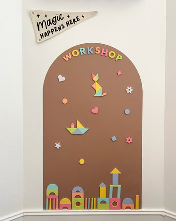 Buy caramel Magic Playwall - Arch Magnetic Wall Decal | Cherrypick