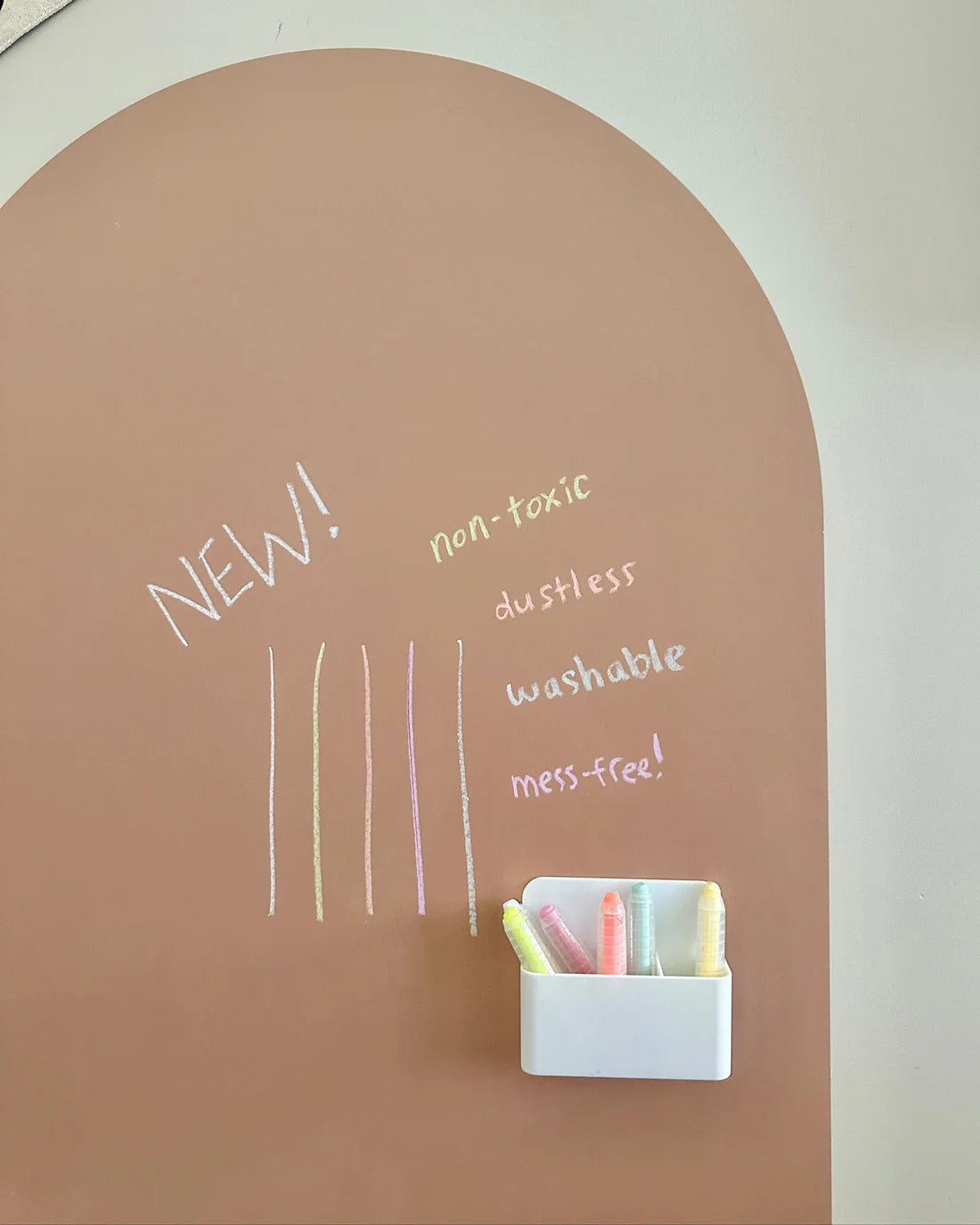 Dustless Chalk Crayons + Magnetic Holder | Cherrypick