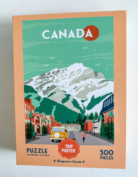 Canada Rocky Mountains - Banff- 500-piece Puzzle