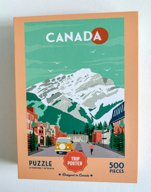 Canada Rocky Mountains - Banff- 500-piece Puzzle