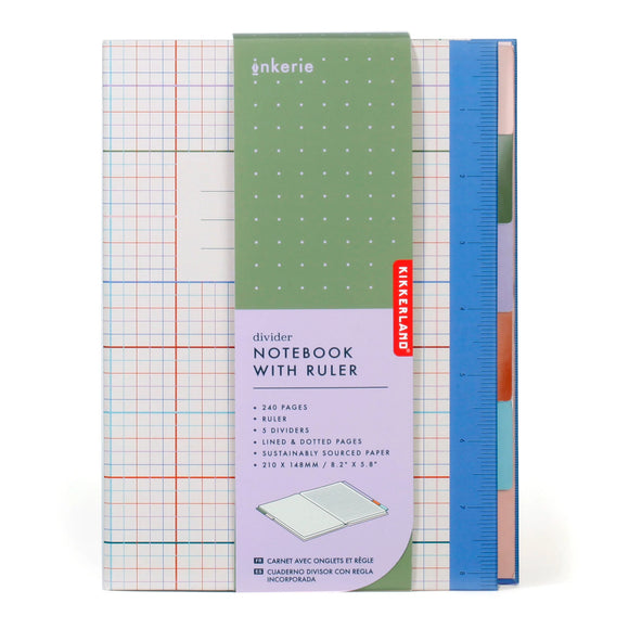 Inkerie Divider Notebook with Ruler