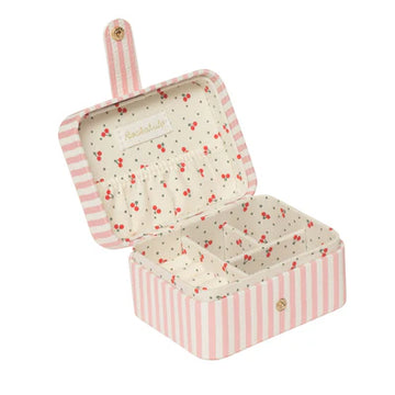 Stripy Cherry Jewellery Box - 0