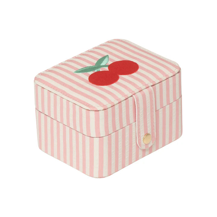 Stripy Cherry Jewellery Box - 0