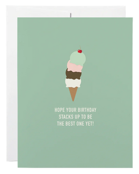 Ice Cream Birthday Card
