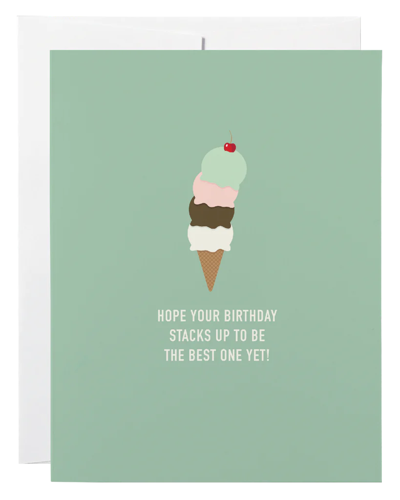 Ice Cream Birthday Card