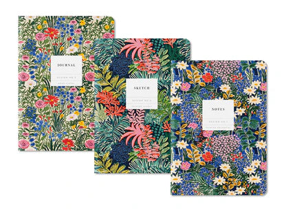 Set No.1 | 3x Stitched B6 Notebook Set
