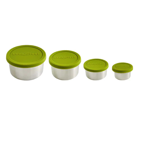 Stainless Steel Containers Set of 4 (Keep Leaf)