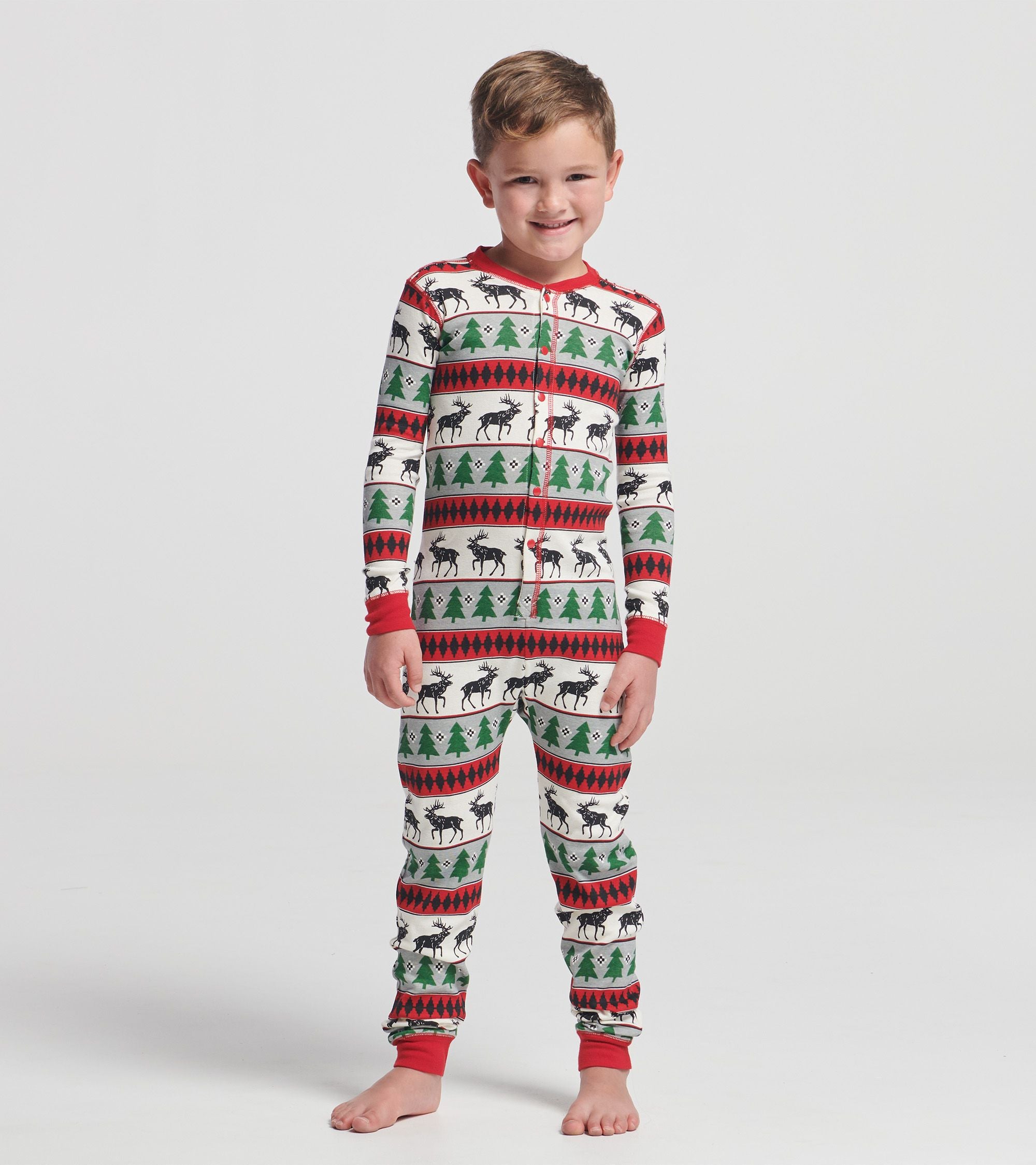 Kids Elk Fair Isle Onesie