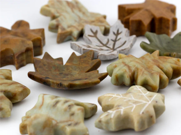Maple Leaf Soapstone Carving Kit