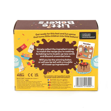 Little Bakers Game - Little Bakers Game box with colorful baking-themed illustrations, unique handmade Canadian gift.