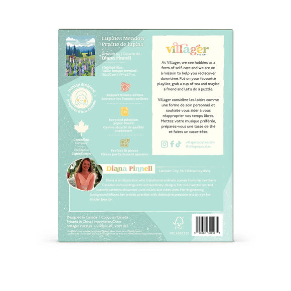Villager Puzzles | Lupines Meadow | 1000-Piece Puzzle for Adults