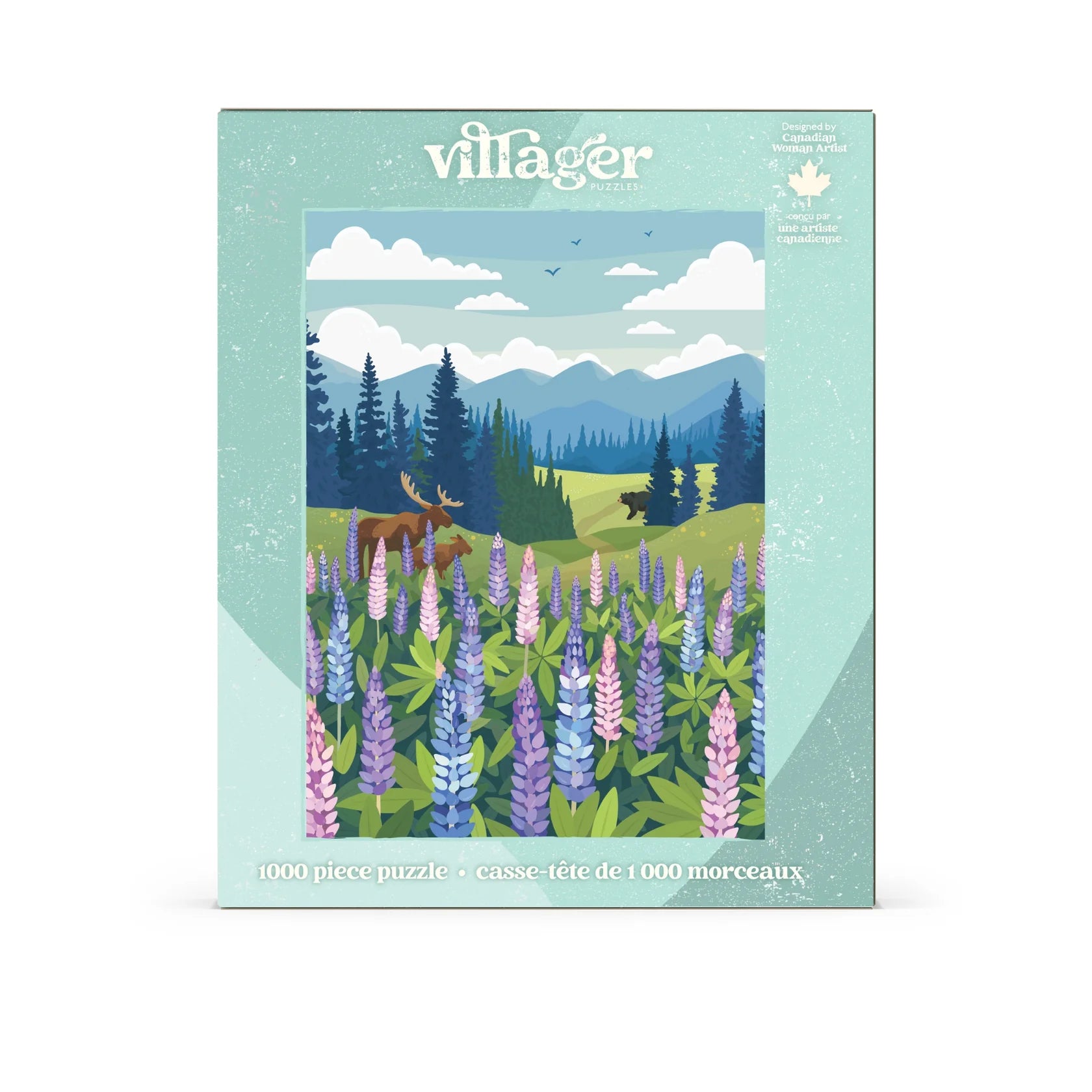 Villager Puzzles | Lupines Meadow | 1000-Piece Puzzle for Adults - 0