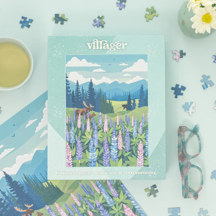 Villager Puzzles | Lupines Meadow | 1000-Piece Puzzle for Adults