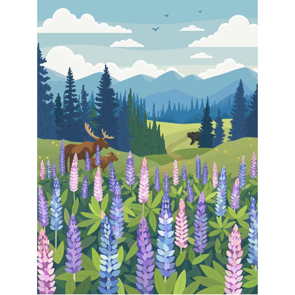 Villager Puzzles | Lupines Meadow | 1000-Piece Puzzle for Adults